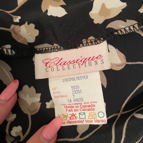 Vintage 80s/90s Classique Collections Floral Skirt - Picture 6 of 6